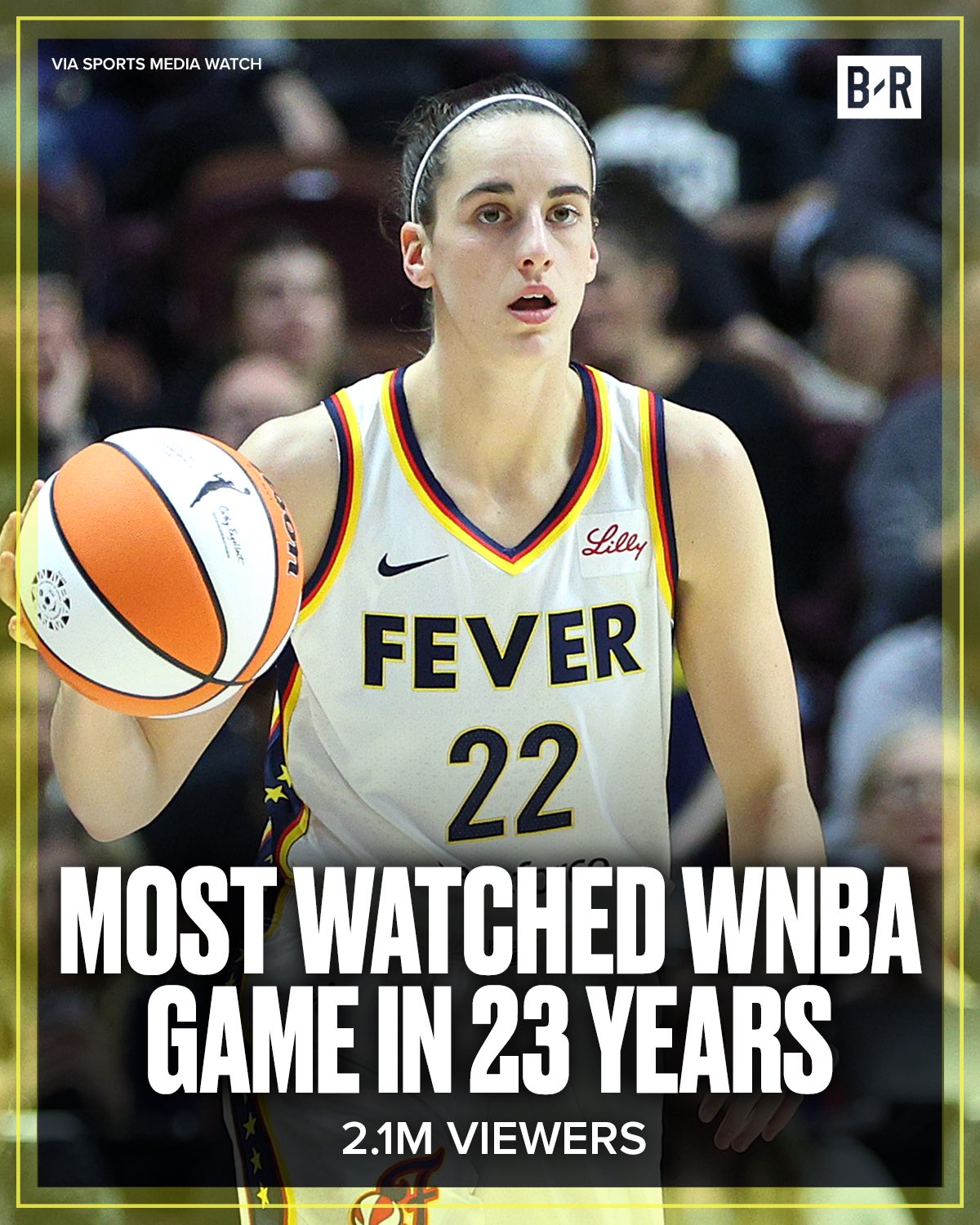 凯特琳-克拉克WNBA首秀平均收看人数213万人 创近23年新纪录